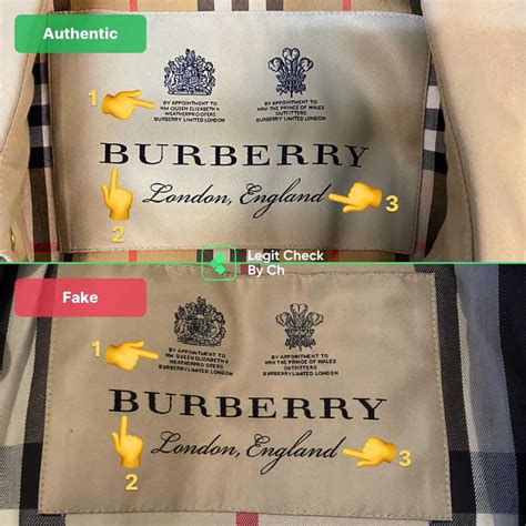 burberry logo fake vs real|do all burberry buttons say.